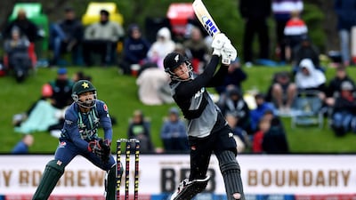 Finn Allen top-scored with 62 to help New Zealand complete a comfortable win over Pakistan in Christchurch. AFP