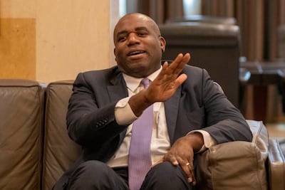 Shadow foreign secretary David Lammy has been shaping Labour’s response to the Israel-Gaza war through trips across the Middle East. AP