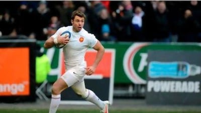 French winger Vincent Clerc scored against Italy last week at the Stade de France.