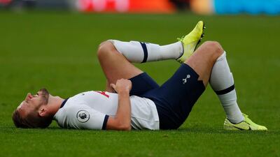 Harry Kane said he hopes to be playing again 'somewhere between the start and the middle of April', after tearing his hamstring on New Year's Day. AP