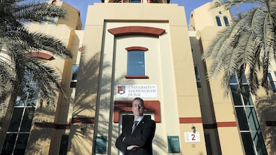 University of Birmingham's director of campus operations, Ben Bailey, at Academic City in Dubai. Chris Whiteoak / The National