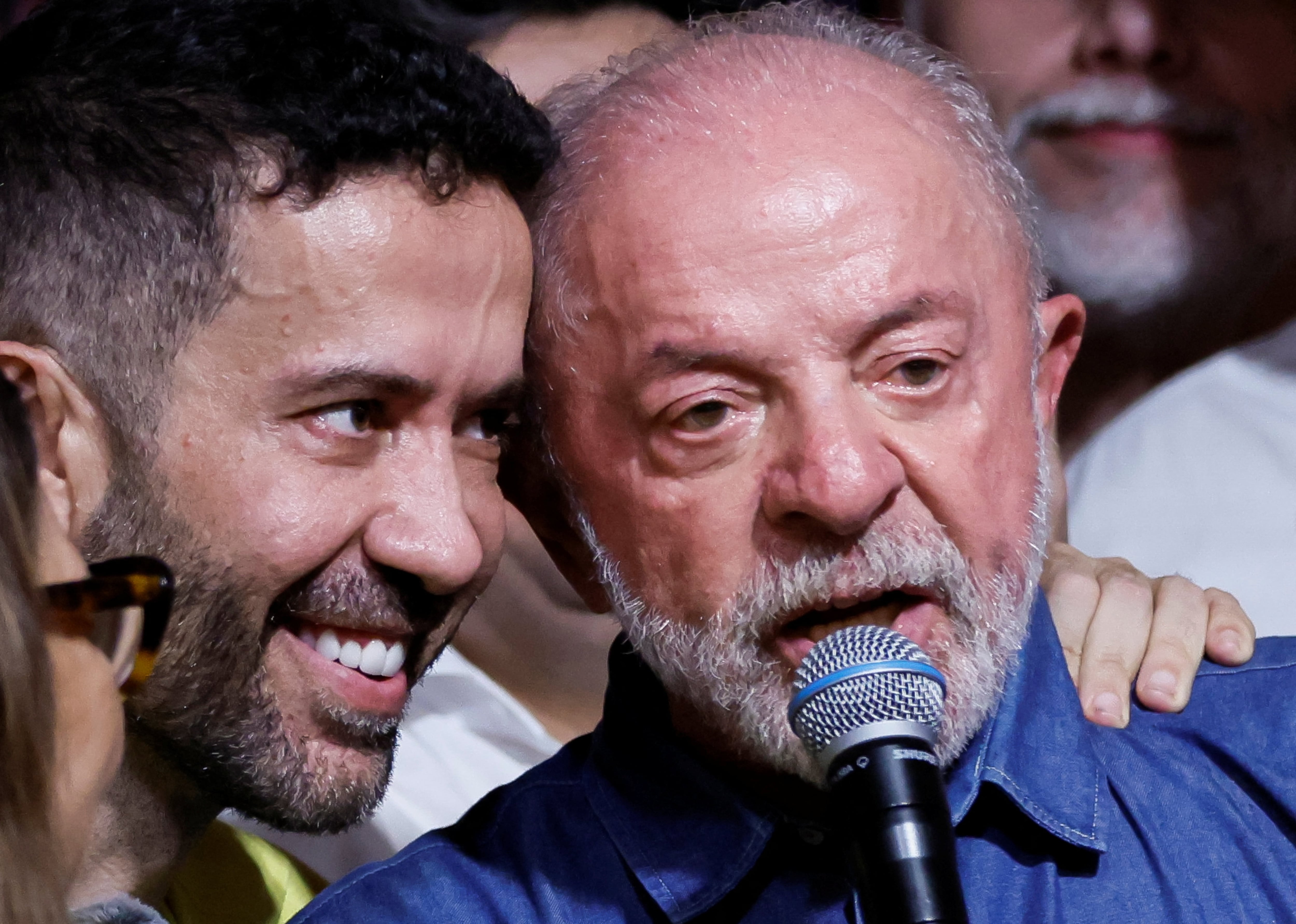 Brazilian President Luiz Inacio Lula da Silva addresses supporters after winning the presidential run-off election. Reuters
