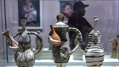 Picasso, The Figure at the Louvre Abu Dhabi. Pablo Picasso, Woman with an Amphora, 1947-1948. © Succession Picasso 2026. Victor Besa / The National