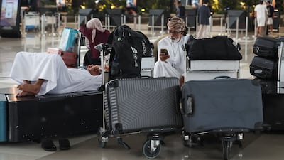 Stranded passengers at Soekarno-Hatta International Airport. Reuters