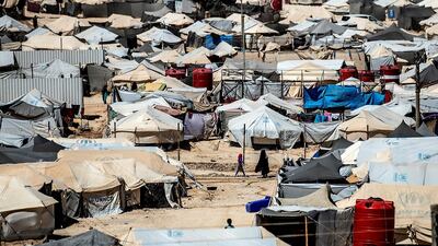 The families of ISIS fighters are among around 70,000 people crammed into the Kurdish-run Al Hol camp in north-east Syria. AFP