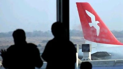 An Air Arabia aircraft taxis at the Sharjah International Airport. Kiev was the airline's first destination in former Soviet states, and it plans to expand its service to Donetsk and Kharkov next month. Pawan Singh / The National