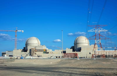 A handout picture obtained from the media office of the Barakah Nuclear Power Plant on February 13, 2020. AFP