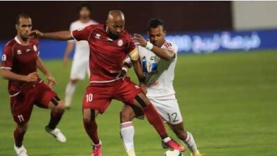 Ismail Matar, the Al Wahda forward, came very close to scoring against Al Jazira. Ravindranath K / The National