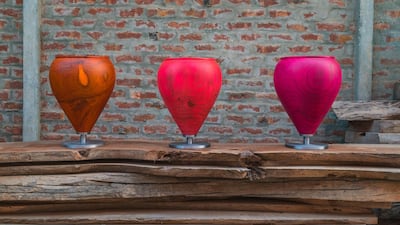 The lattoo stools. Courtesy Dubai Design Week