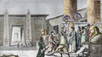 The founding of the Great Library of Alexandria in 288BC, depicted in an engraving by Louis Figuier. Leemage / Corbis via Getty