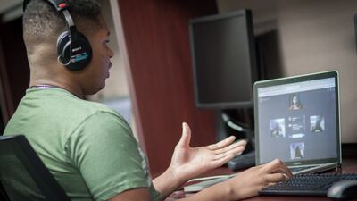 A student at Kennesaw State University participates in the Connect Programme. Photo: Soliya