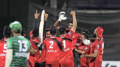 Vriitya Aravind guided Sharjah to victory in the Emirates D10 final against Fujairah. Chris Whiteoak / The National