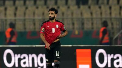 Egypt's Mohamed Salah at the end of the match. AP Photo