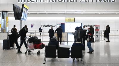 The UK government could allow fully-vaccinated travellers from abroad avoid mandatory self-isolation. Getty Images