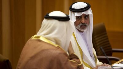 Sheikh Nahyan bin Mubarak, Minister of Culture, Youth and Community Development, at the meeting. Christopher Pike / The National