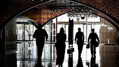 Darkness fell on the Al Durrah Center Offices on Buhairah Corniche in Sharjah during the power cuts.