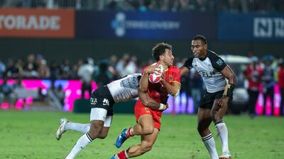 Action from the final between Fiji and Spain. Victor Besa / The National