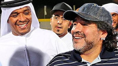Maradona is the biggest name to grace UAE shores.