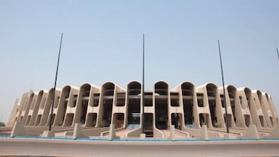 Zayed Sports City Stadium's distinctive design. Fatima Al Marzouqi / The National