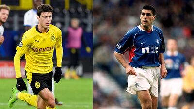 Gio Reyna (Borussia Dortmund); Claudio Reina (Rangers, Sunderland, Man City, USA). Getty Images