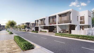 Prices for the homes, situated on the western side of Yas Acres, begin at Dh2.3 million depending on sizes ranging from 200 square metres to 324 sq metres. Courtesy Aldar