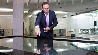 Tony Douglas, the chief executive of ADPC, says Kizad is an enabler of the 2030 vision. Razan Alzayani / The National