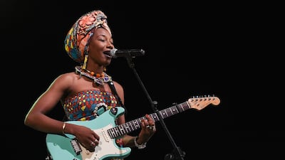 Fatoumata Diawara will perform during the Louvre Abu Dhabi opening. Erika Goldring / Getty Images