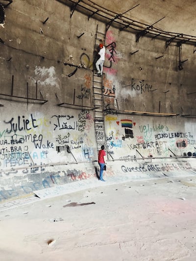 Maria Kassab’s image taken inside The Egg in the city. Maria Kassab