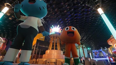 The IMG Boulevard Zone at the IMG Worlds of Adventure theme park in Dubai.