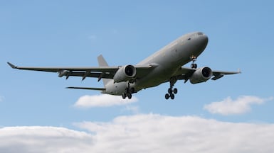 An RAF Voyager tanker of the kind that will be sent to Saudi Arabia. Getty Images