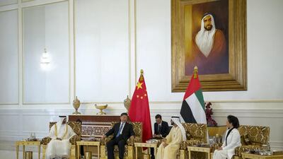 A wider view of the reception at the Presidential airport. Government of Dubai Media Office