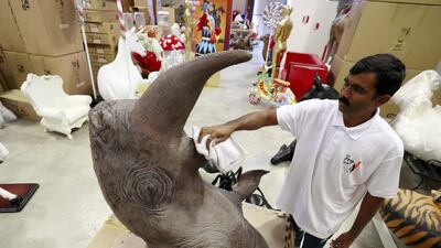 Many of the props are individually hand-cast and hand-painted in the warehouse. Chris Whiteoak / The National