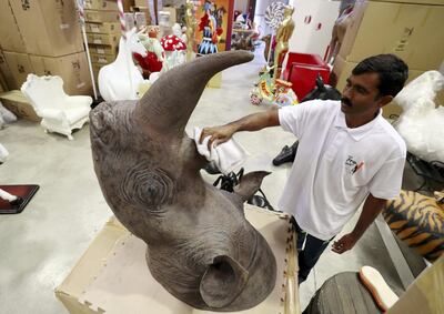 Many of the models are individually hand-cast and hand-painted at the warehouse. Chris Whiteoak / The National