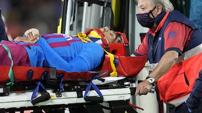 Ronald Araujo – 7. A hero of the Camp Nou crowd, he suffered concussion after a clash of heads with Gavi and was taken to hospital in the ambulance which came on the pitch. Manager Xavi said: “Araujo is conscious, out of danger. Doctor tells us not to worry.” The fans in the stadium were very worried. EPA