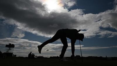 Rory McIlroy on the 17th tee at St Andrews. AFP