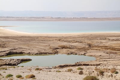 A large sinkhole on the shore of the Dead Sea. Its one of 300 sinkholes that have formed since the early 2000s within a 6 kilometre stretch. Sophie Tremblay for The National