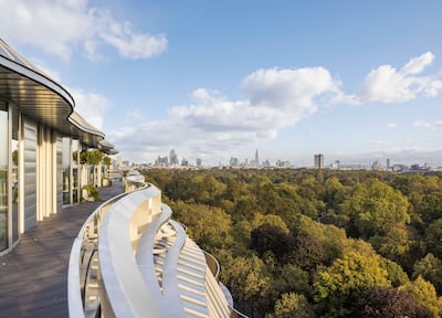 The penthouse at £530 million Park Modern, overlooking Hyde Park, sold for almost £60 million. Photo: Fenton Whelan