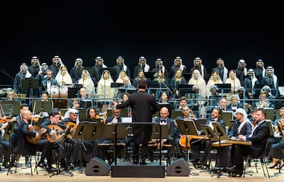 The UAE National Orchestra and Choir are returning to the stage for their second season. Photo: UAE National Orchestra
