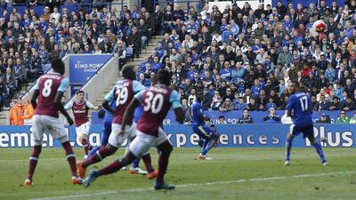 Aaron Cresswell scores the second goal for West Ham United. Action Images via Reuters / Carl Recine
