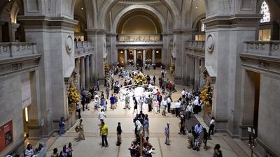 The Metropolitan Museum of Art in New York City, the setting for the opening pages of Donna Tartt’s novel The Goldfinch, in which a bomb explodes and kills the mother of the book’s protagonist, a young boy. Daniel Acker / Bloomberg