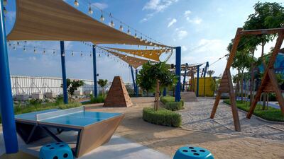 The Marsana area includes a ping-pong table and a fitness park. Victor Besa / The National