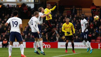 Centre-back: Christian Kabasele (Watford) – Scored against Tottenham, but also excelled at his defensive duties as Harry Kane had one of his quieter games. Matthew Childs / Reuters