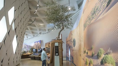 The interior of the Sheikh Zayed Desert Learning Centre at Al Ain Zoo. Mona Al Marzooqi / The National