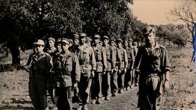 The Ferka unit of the Algerian rebel army: Photo: unknown, via Alamy