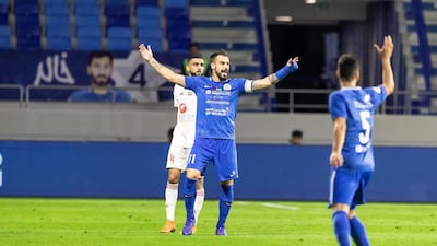 Al Nasr captain and striker Alvaro Negredo. Antonie Robertson / The National