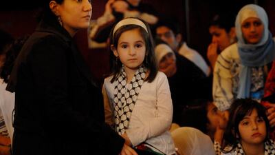 Palestinian-Americans in Brooklyn, New York gather to commemorate the 'Nakba', the day in 1948 when 700,000 Palestinians were forced from their homes during the creation of Israel. Getty