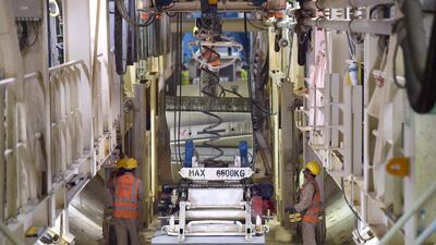 Three foreign consortiums are building the metro, with France’s Alstom, Canada’s Bombardier and Germany’s Siemens among the major participants. Ahmed Farwan / AFP