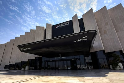 Etihad Rail Yalayis Station in Dubai. The National