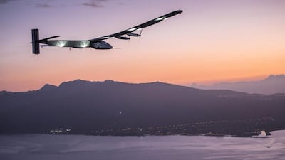 The Solar Impulse team needs an additional Dh81 million to cover staff salaries, logistics and material needed to complete its round-the-world flight. EPA