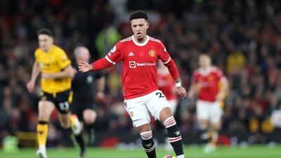 Jadon Sancho of Manchester United, £95.9m. Getty